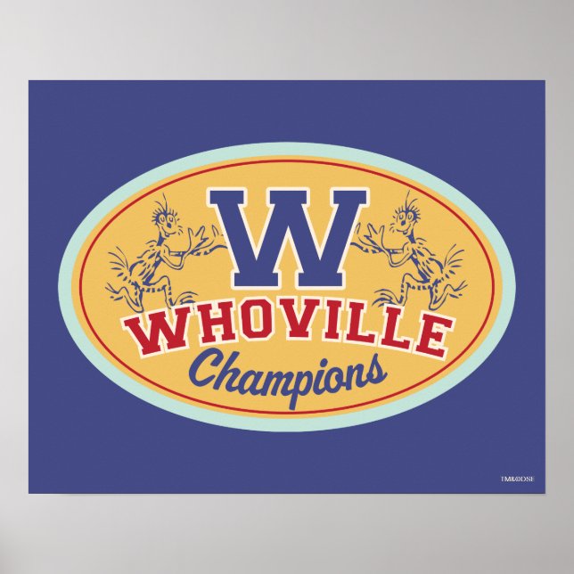 Póster Dr. Seuss | Campeones de la oms (Frente)