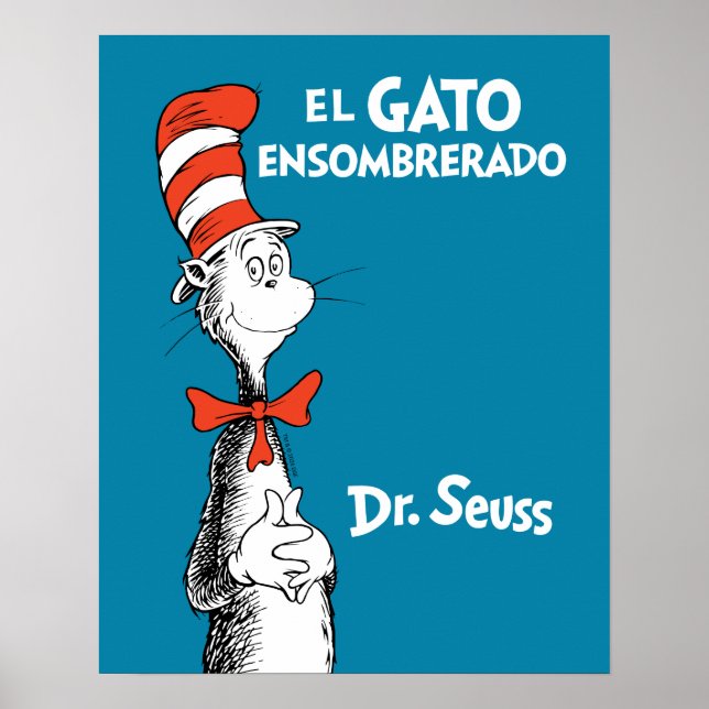 Póster Dr. Seuss El Gato con Sombrero (Frente)