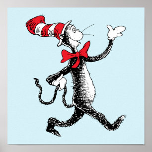 Póster Dr. Seuss El gato con sombrero Paseo del gato
