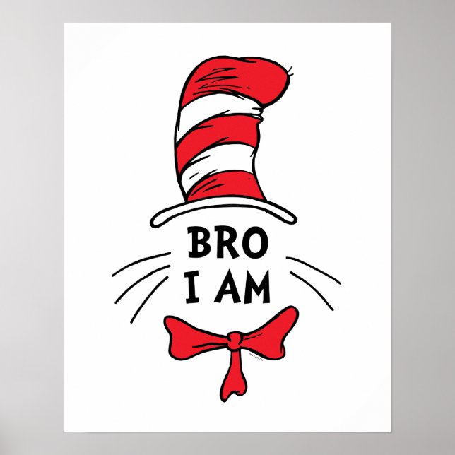 Póster Dr. Seuss | El gato en el Gorra - Hermano (Frente)