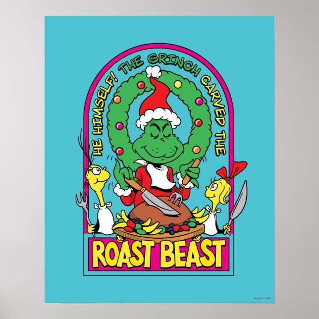 Póster Dr. Seuss | Gráfico de la bestia asada (Frente)