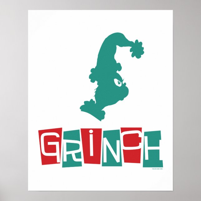 Póster Dr. Seuss | Grinch - Rojo y Verde (Frente)