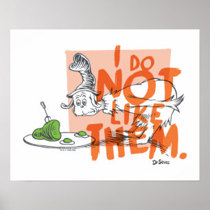 Póster Dr. Seuss Guy-Am-I "No Me Gustan"
