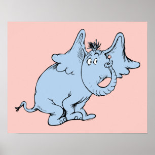 Póster Dr. Seuss Horton de lado
