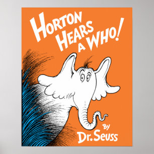 Póster Dr. Seuss   Horton escucha a Quién el libro