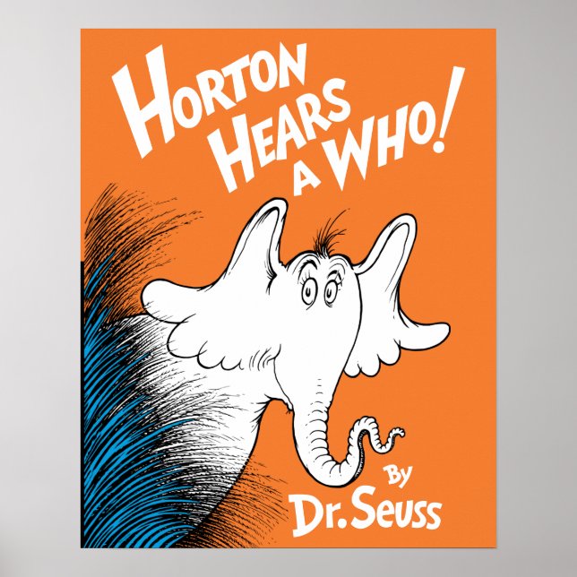 Póster Dr. Seuss | Horton escucha a Quién el libro (Frente)