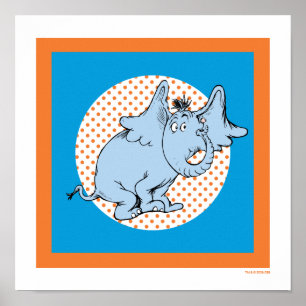 Póster Dr. Seuss Horton Escucha a Quién Puntos Naranjas