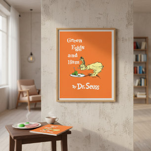 Póster Dr. Seuss Huevos verdes y jamón