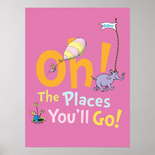 Póster Dr. Seuss | ¡Oh! El desfile de los lugares (Frente)
