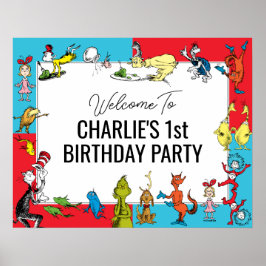 Póster Dr. Seuss - Personajes | Cumpleaños de niños