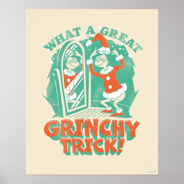 Póster Dr. Seuss | ¡Qué gran truco Grinchy! (Frente)