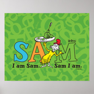 Póster Dr. Seuss   Soy Sam. Sam, Lo Soy.