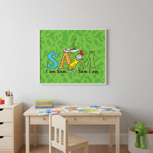 Póster Dr. Seuss   Soy Sam. Sam, Lo Soy.