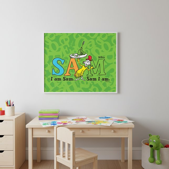 Póster Dr. Seuss | Soy Sam. Sam, Lo Soy. (Subido por el creador)