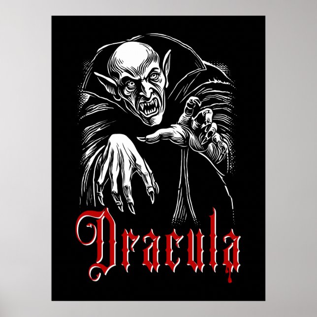 Póster Drácula vampiro (Frente)