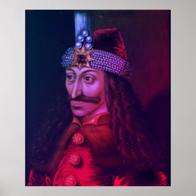Póster Drăculea - Drácula Vlad III - Vlad el Impaler (Frente)