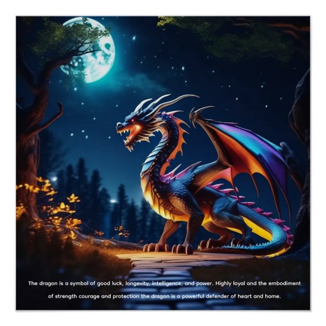 Póster Dragón (Anverso)