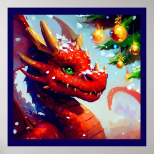 Póster Dragón 2 de los navidades