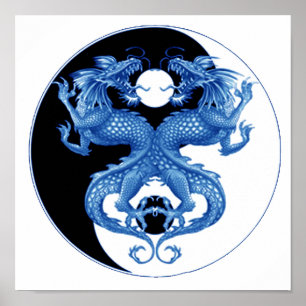 Póster Dragón 2 de Yin Yang