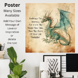 Póster Dragón - Abraza El Viaje
