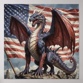 Póster Dragón americano