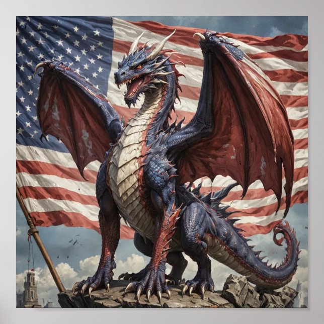 Póster Dragón americano (Frente)
