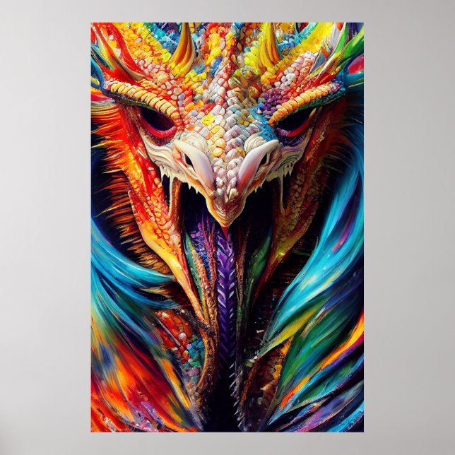 Póster Dragon Animal Discovery Adventure Nature Planet (Frente)