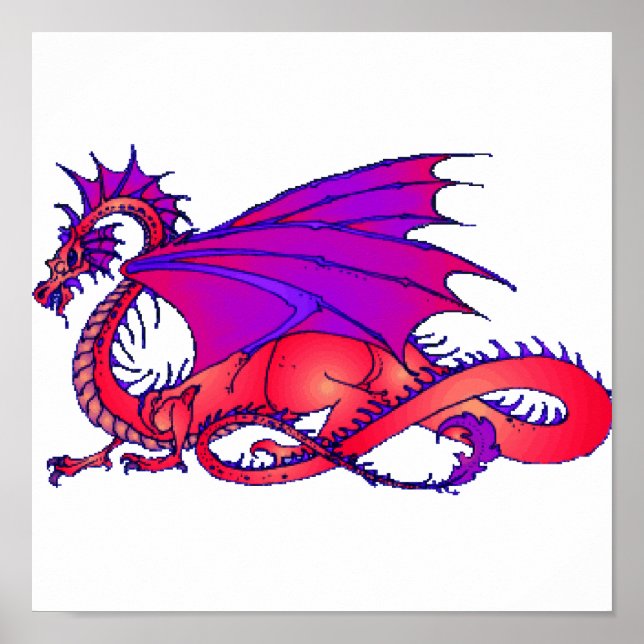 Póster Dragón arcoiris (Frente)