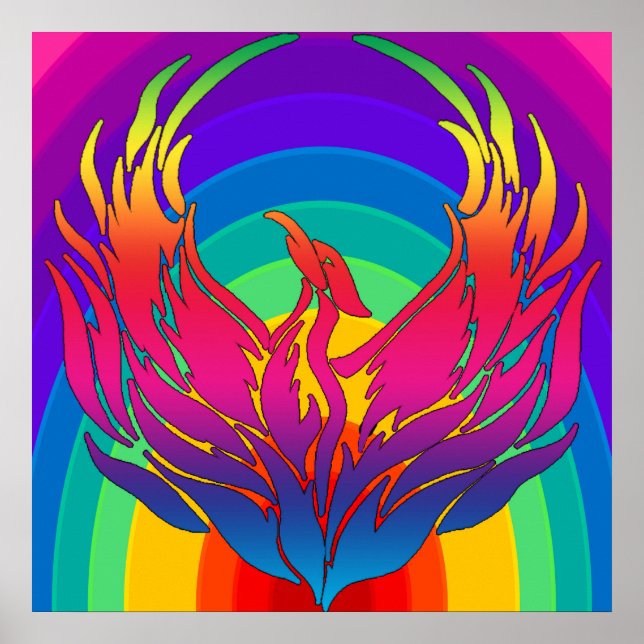 Póster Dragón arcoiris (Frente)