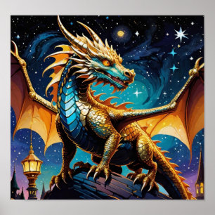 Póster Dragón asombroso