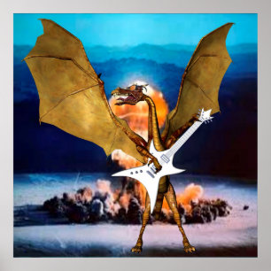 Póster Dragón atómico