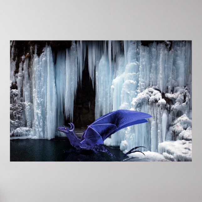 Póster Dragón azul (Frente)