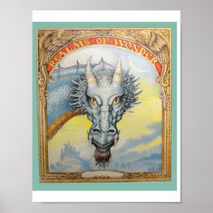 Póster Dragón azul de Highlord