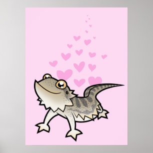 Póster Dragón Barbudo / Dragón de Rankin Amor