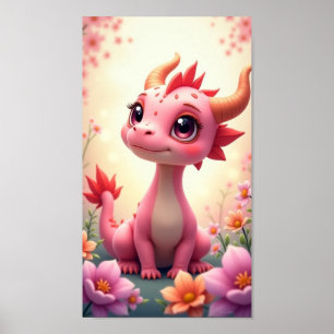 Póster Dragón Bebé