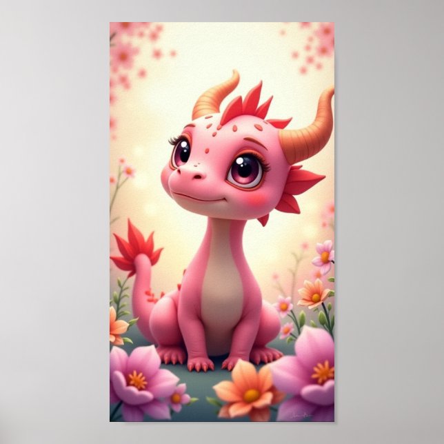Póster Dragón Bebé (Frente)