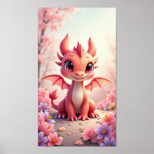 Póster Dragón Bebé