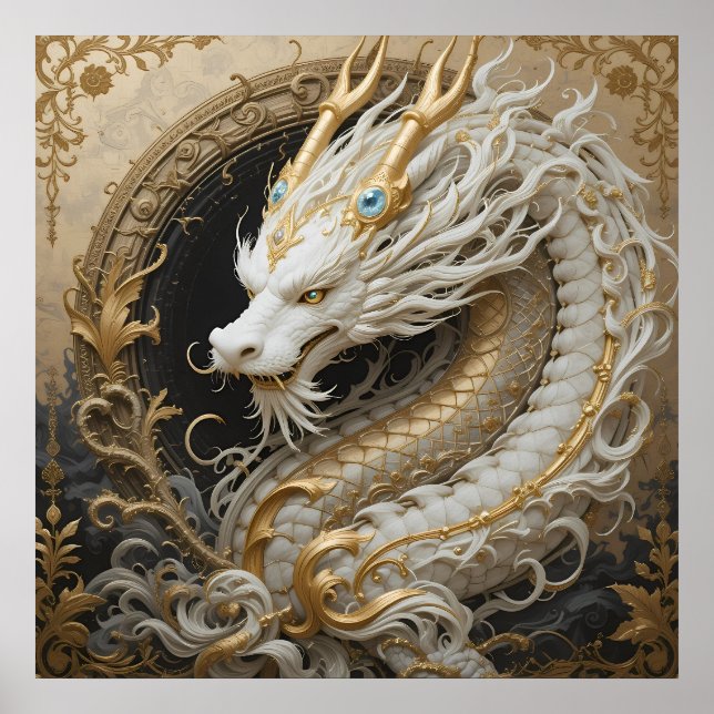 Póster Dragón blanco (Frente)