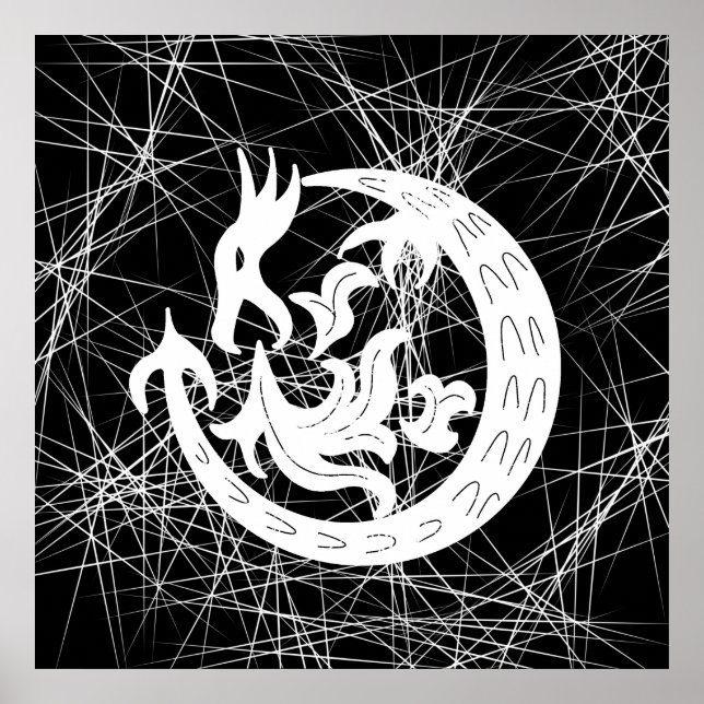 Póster Dragon Blowing Fire (Frente)