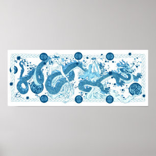 Póster Dragón celeste