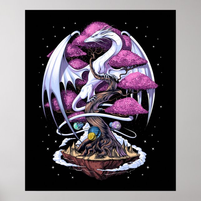 Póster Dragon Cherry Blossom (Frente)