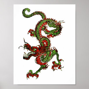 Póster Dragón chino
