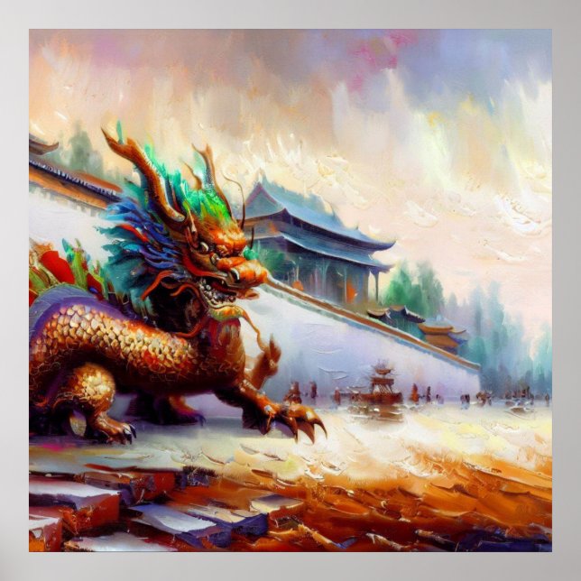 Póster Dragón chino (17) (Frente)