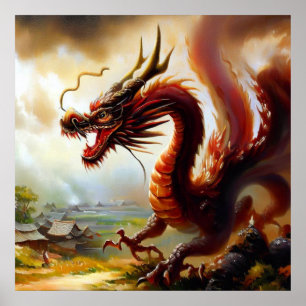 Póster Dragón chino (19)