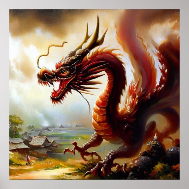 Póster Dragón chino (19) (Frente)