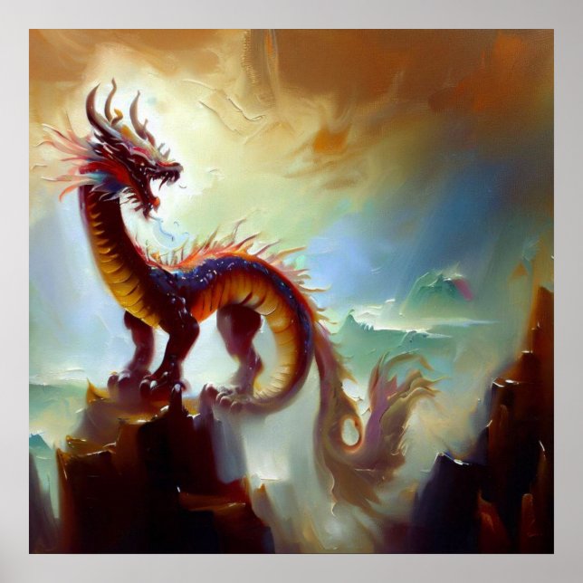 Póster Dragón chino (28) (Frente)