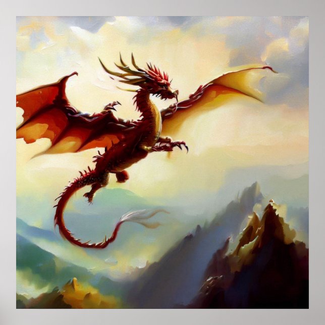 Póster Dragón chino (7) (Frente)