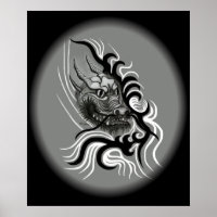 Dragón chino en tatuaje