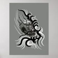 Dragón chino en tatuaje
