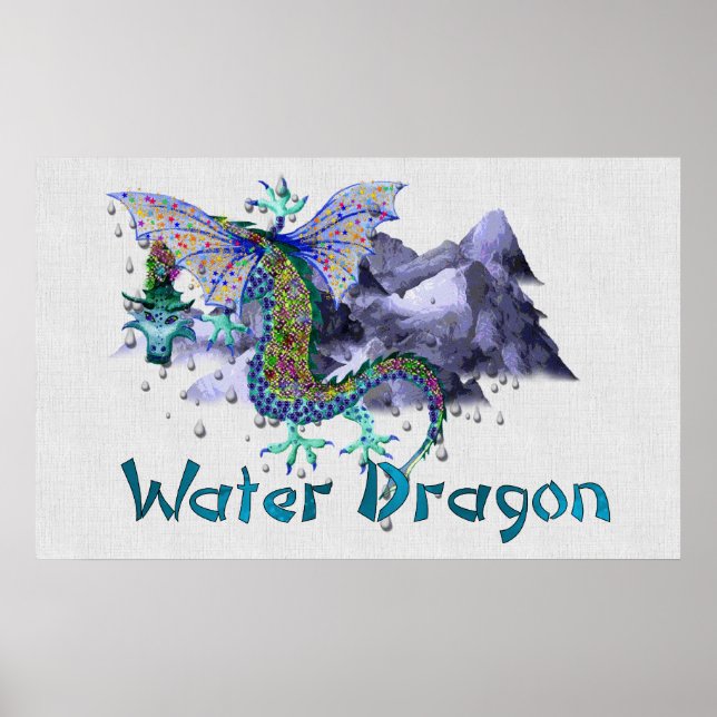 Póster Dragón de agua (Frente)